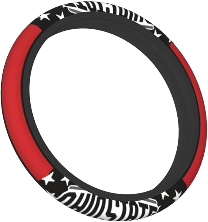 The Universal Elastic Steering Wheel Protective Cover Ohio State is Heat-Resistant and Non-Slip Suitable for Most Vehicles