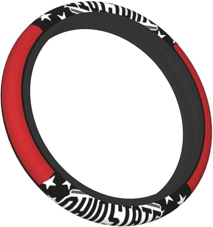 The Universal Elastic Steering Wheel Protective Cover Ohio State is Heat-Resistant and Non-Slip Suitable for Most Vehicles