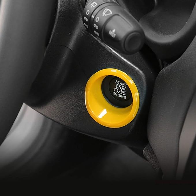 31PCS/ Set Interior Trim Kit Car Interior Accessories Decoration Trim Kit for Jeep Renegade 2015-2018 (Yellow)