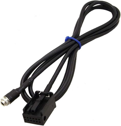 3.5mm AUX Cable Compatible with BMW E85 Z4 E39 E53 X3 X5 Mini Cooper, in-Car Female Audio Adapter Extension Cord, Plug and Play Car Stereo Input