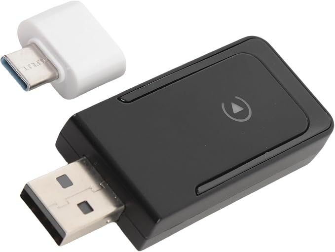 2 in 1 Wireless CarPlay Adapter, Wired to Wireless Converter for CarPlay and Android Auto, Bluetooth 5.0 WiFi Plug and Play Car Dongle CP508A (CP508D)