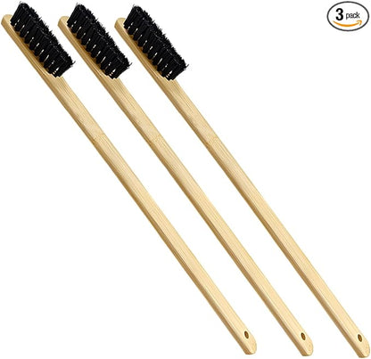 3PCS Car Cleaning Brush, 15.7 Inch Long Handle Tire Wash Brush, Small Car Detailing Brush for Wheel Rims & Fenders, Universal Brushes Set for Vehicle Interior, Home (40CM-15.7IN)