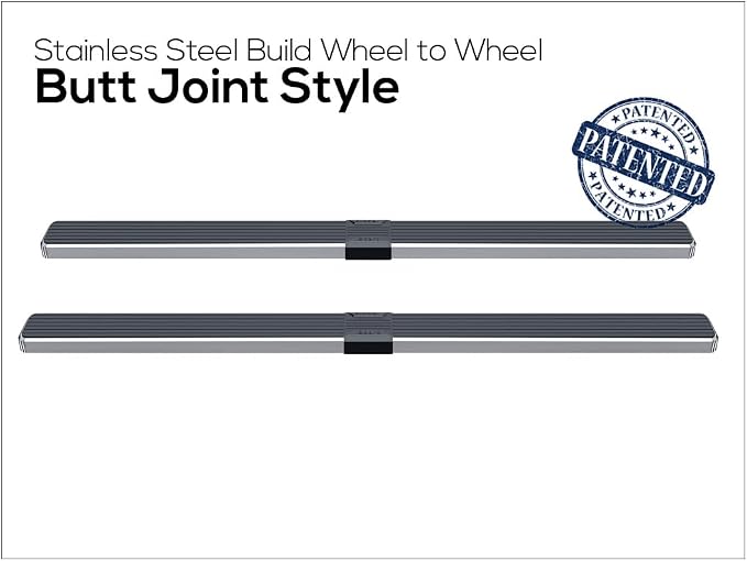 APS Running Boards 6 inches Compatible with Dodge Ram 1500 2006-2008 Mega Cab & Ram 2500 3500 2006-2009 304 Stainless Steel (Side Steps Side Bars)(96in Full Cab Version)