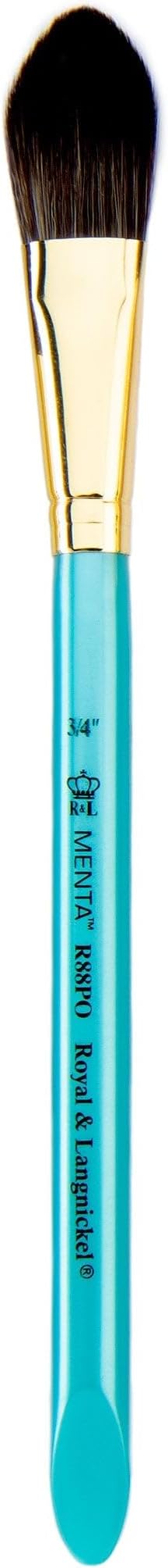 Menta Synthetic Squirrel Pointed Oval Wash Brush - 3/4"
