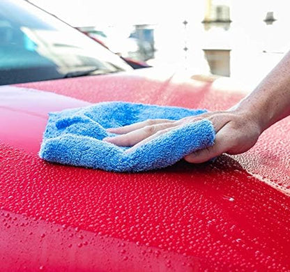 Kingsheep 6Pack Car Microfiber Towel for Auto Thick Buffing Microfiber Cleaning Cloth 16"x16" Plush Polishing Drying Towels 450gsm Detailing Cloths