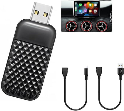 2026 Upgraded Wireless CarPlay & Android Auto Adapter: CarPlay Wireless Adapter for iPhone, Plug & Play 5G WiFi & USB Bluetooth 5.0 Dongle, Convert Wired to Wireless for Factory Cars 2015+
