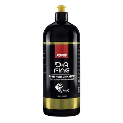 RUPES 9.DAFINE Pack of 1 1000 ml Yellow D-A Fine High Performance Polishing Compound for Car Detailing & Removing Scratches | Removes Fine Defects | Micro-Abrasive Technology | Removes Swirl Marks