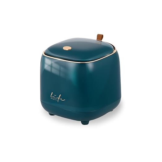 Mini Desktop Trash Can Desktop Waste Bin with Press Type Lid Wastebasket Rubbish Bin for Home& Office(Dark Green)