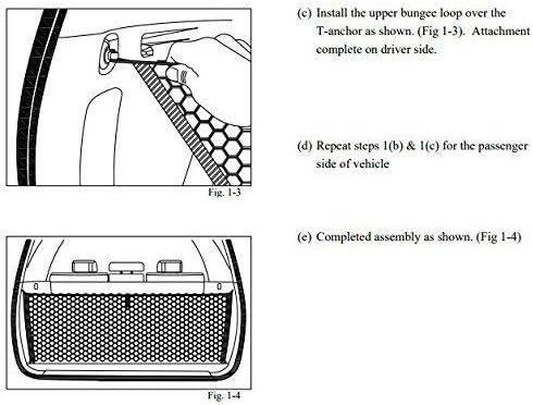 Trunk Organizer Cargo Net for Toyota 4Runner (2 ROW MODELS) 2003-2024 –Envelope Style Cargo Net for SUV–Premium Mesh Car Trunk Organizer Vehicle Carrier Storage–Compatible with 4RUNNER