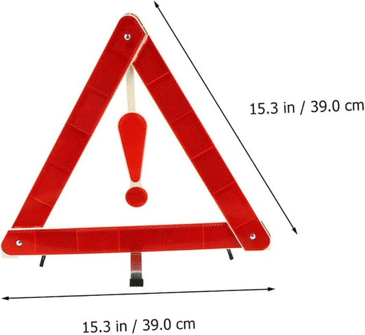 4pcs Warning Triangle Auto Safety Sign Car Kit Tripod Road Safety Kit and Firm