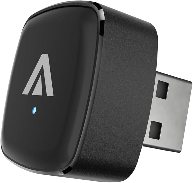 2026 2-in-1 Wireless CarPlay & Android Auto Adapter, Metal USB Mini Plug & Play Car Play Dongle, Converts Factory Wired Connection to Wireless for Cars 2016+, OTA, No Lag for iPhone & Android Phone