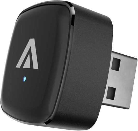 2026 2-in-1 Wireless CarPlay & Android Auto Adapter, Metal USB Mini Plug & Play Car Play Dongle, Converts Factory Wired Connection to Wireless for Cars 2016+, OTA, No Lag for iPhone & Android Phone