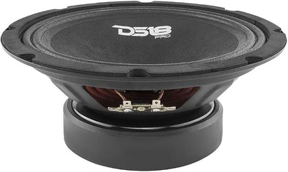 DS18 PRO-GM8 Loudspeaker - 8", Midrange, Black Steel Basket, 580W Max, 190W RMS, 8 Ohms - Premium Quality Audio Door Speakers for Car or Truck Stereo Sound System (1 Speaker)