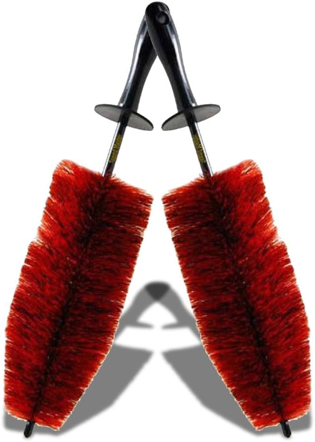 Speed Master Wheel Brush (2 Pack) | Memory Foam Bristles | Safe on All Wheel Types | Clean Your Wheels With Ease!