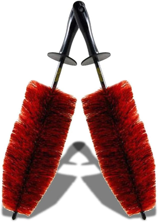 Speed Master Wheel Brush (2 Pack) | Memory Foam Bristles | Safe on All Wheel Types | Clean Your Wheels With Ease!