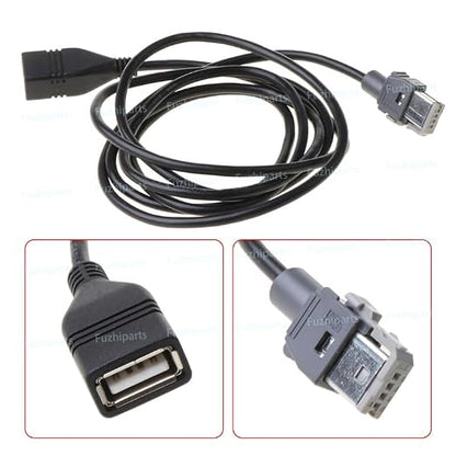 Car USB Adapter Plug Connector Convertor Extension Cable for Hyundai Elantra Sonata IX45 KIA Sorento K3 Sportage Cerato for USB Card