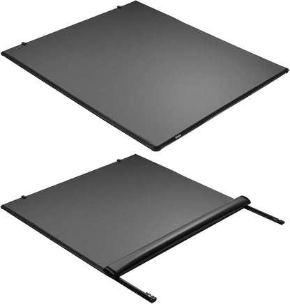 VEVOR Soft Roll-Up Truck Bed Tonneau Cover, Compatible with 2017-2026 Ford F-250/350/450 Super Duty, Fits 6.8 ft (6 ft 10 in/82 in) Bed, Triple-Layer PVC Tonneau Cover with Three Aluminum Alloy Bars