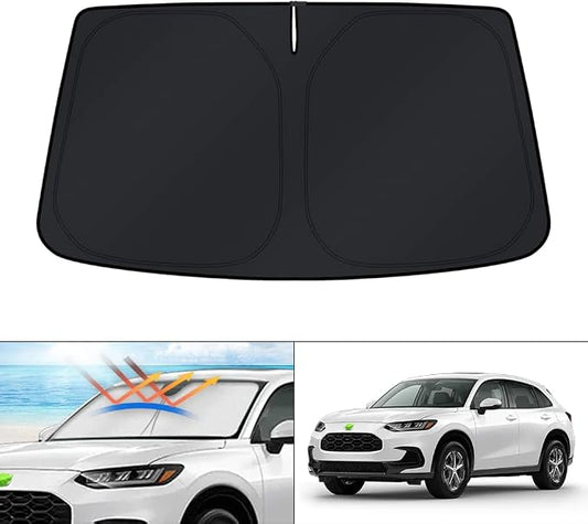 KUST Windshield Sun Shade for Honda HRV Accessories 2023-2024 2025 2026 HR-V Sunshade Window Sun Visor Protector Foldable Blocks UV Rays Keep Car Cooler