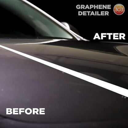 303 Products Graphene Detailer Spray, Enhances Gloss & Protection on Existing Coating, Sealants & Waxes, UV Protectant, Drying Aid, Add Ceramic Graphene Protection, Waterless Car Detailing Spray, 24oz