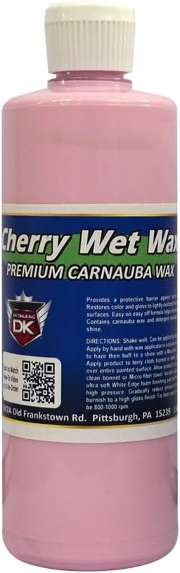 Detail King Cherry Wet Wax - Premium Carnauba Wax - Extremely Durable - Protect & Shine Clear Coat - Pint