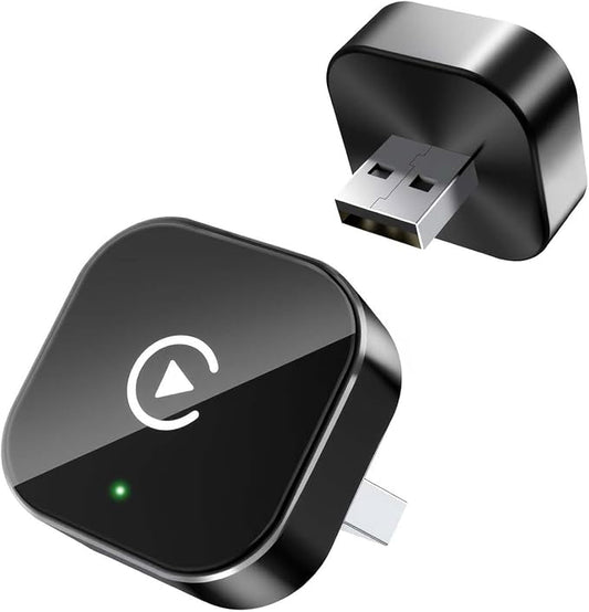 2 in 1 CarPlay Adapter for Nissan Pathfinder 2020 2021 2022 2023 2024 2025 2026, CarPlay Wireless Adapter with Auto Reconnect Fast Pairing Bluetooth Connection Compact USB Dongle