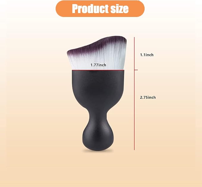 1 PC Car Interior Dust Brush, Auto Scratch Free Detailing Brush, Soft Car Interior Cleaning Brush Auto Accessories for Automotive Dashboard, Air Conditioner Vents, Computer (Purple)