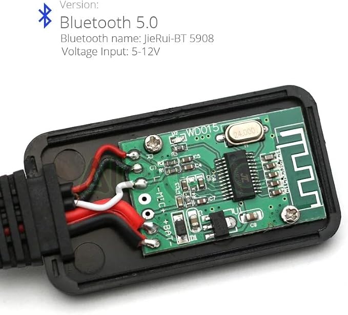 Car Bluetooth Receiver Module for Kenwood CA-C2AX KCA-iP500 CA-C1AX 13Pin Radio Stereo Aux Cable Adapter Wireless Audio Input