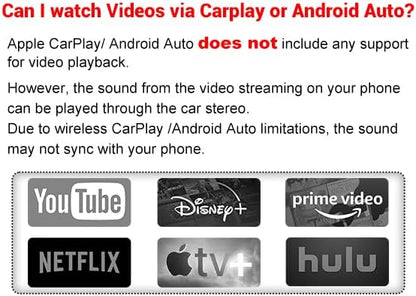 2-in-1 Wireless Carplay Adapter, Convert Wired to Wireless Mini Car Play Adapter for Apple iPhone & Android Auto, Seamless Plug & Play Auto Connect, Compatible with 2016-2025 Car Models