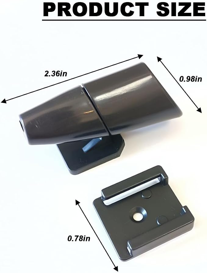 Car Deer Whistles, 4PCS Vehicle Deer Warning Devices with Adhesive Tapes, Automotive Horn Sensor Animal Repellent Alert Accessories, Universal for SUV Truck Motorcycles (Black)