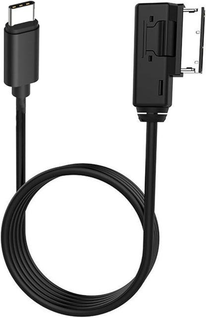 HAIN Car Music Interface AMI Adapter Type C Aux Cable for A3 A4 A5 A6 A8 for 17 17 Pro 17 Pro Max Air 16 Pro 16 Pro Max 15 15 Plus 15 Pro 15 Pro Max Pixel 4 4XL 3 2 XL Galaxy S1