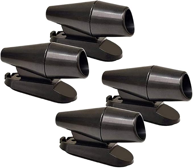 Pack of 4 Deer Whistles Deer Warning Devices, Black