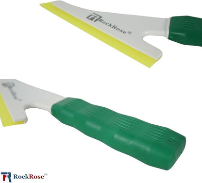 RockRose Doctor Stroke Squeegee – Professional Window Tinting Squeegee & Vinyl Wrap Applicator, Heavy-Duty Rubber Scraper for Auto Glass & Flat Glass Tint Yellow
