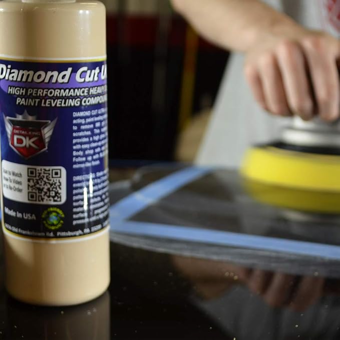 Detail King Diamond Cut Ultra - Car Scratch Repair Body Compound - Car Scratch Remover & Swirl Remover - Body Shop Safe - 16 Oz