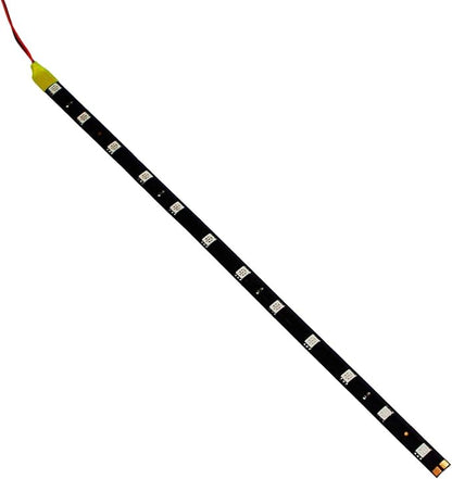 DC 12V Waterproof 1Ft 12 LED Strip Underbody Light with 6 inches Wires for Motor (Amber/Yellow,Pack of 6)