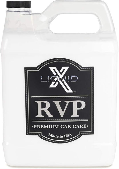 Liquid X R.V.P. - Premium Tire Dressing for Any Rubber, Vinyl & Plastic - Leaves a Non Greasy, Satin Finish - Dress All & Add UV Protection (1 Gallon)
