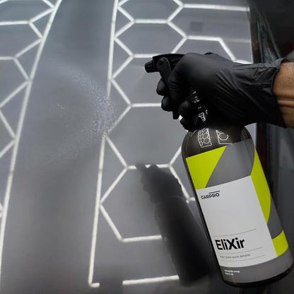 CARPRO EliXir Quick Detailer with Sprayer - Quick Detail Provides a Fast Layer of Depth, Gloss, and Hydrophobic Energy - Liter (34oz)