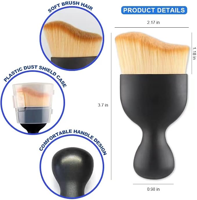 Car Interior Detailing Brush, Auto Interior Soft Hair Removal Brush,Car Brush, Car Cleaning Brush Interior Soft Bristles Detailing Brush Dusting Tool for Car,Home,Office,Computer,Keyboard (3PCS)