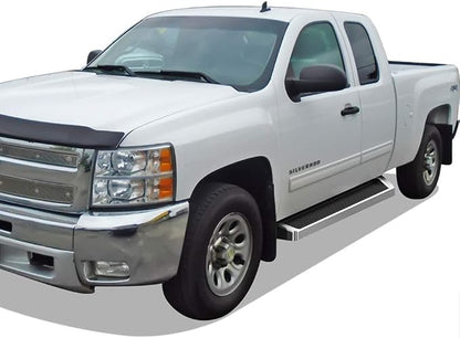 APS (Silver Running Board Style) Running Boards Nerf Bars Side Steps Compatible with Chevy Silverado GMC Sierra 1500 2500 1999-2006 Extended Cab & 2500 HD 3500 & 07 Classic 01-06