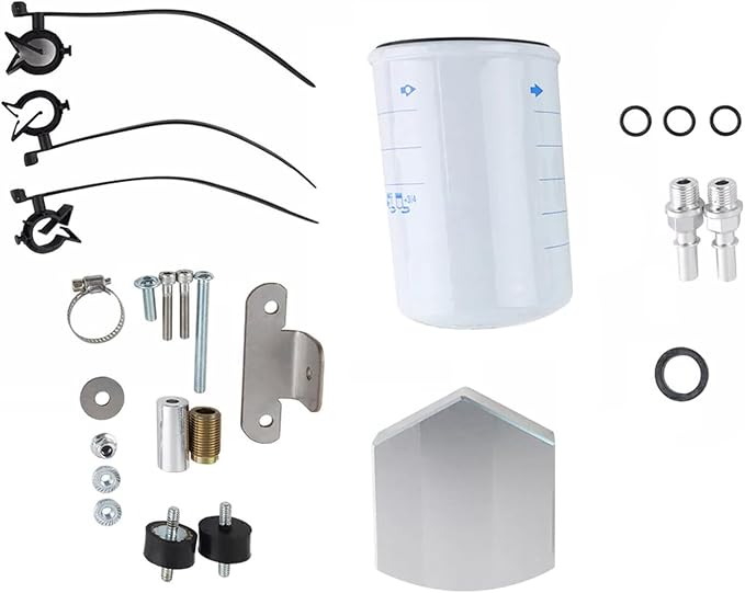 MOUDOAUER Fuel System Disaster Prevention Bypass Kit for Ford F-250 F-350 F-450 F-550 6.7L Powerstroke Diesel 2011+, CP4 Pump Failure Protection Upgrade Kit with Return Fuel Filter US