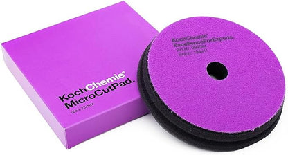 Koch-Chemie - Micro Cut Pad V2 - Special Sponge for Removing Fine Scratches, Holograms, and Polishing Marks; High Stability; Long-Lasting Compression Hardness; Contours Easily (126mm x 23mm) (Soft)