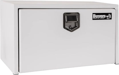 Buyers Products 1703203 Steel Underbody Truck Tool Box 14 x 16 x 30 Inch, White Powder-Coated 14 Ga Steel, Locking Stainless Paddle Latch, Drop Door, Weather-Resistant, Made in USA