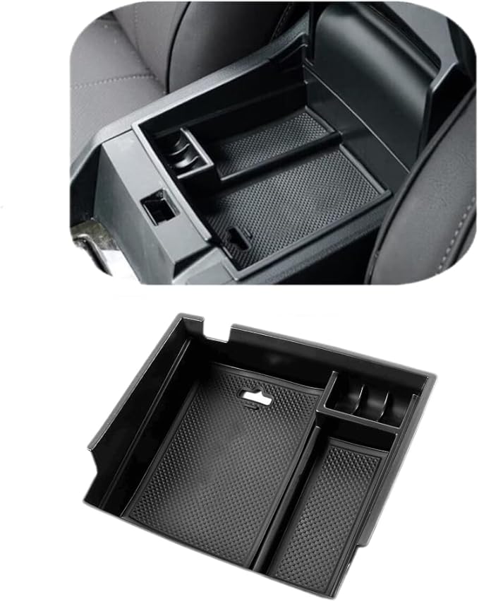Center Console Armrest Storage Box Compatible with Honda Accord Sedan 2013 2014 2015 2016 2017 ABS Tray Insert Organizer Glove Pallet Black