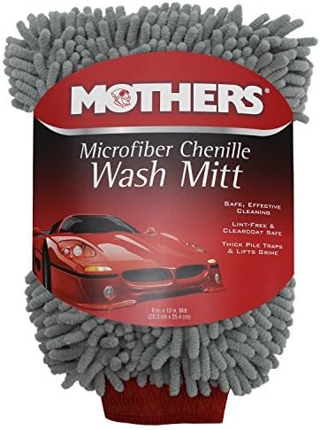 Mothers 968801 Mothers Premium Chenille Car Wash Mitt - Scratch & Lint Free