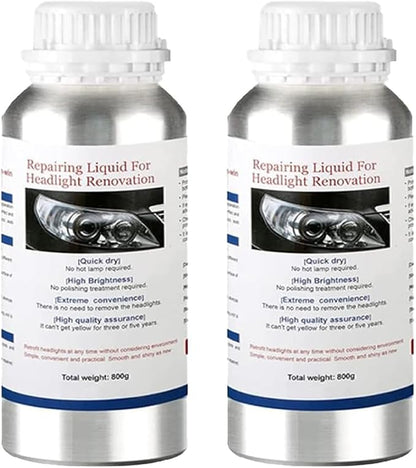 ROYWOO 1600g Car Headlight Restoration Liquid，Auto Headlight Scratch Restoring Fluid，Headlight Lens Polish Repair Liquid for Repair of Scratch,Yellowed, Haze, Cracked Headlamp
