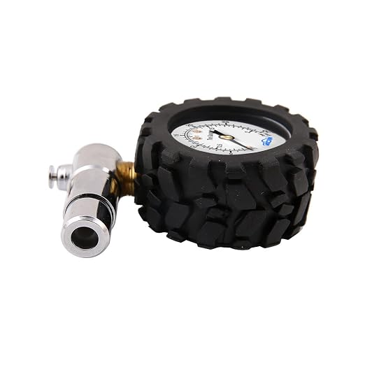 GODESON Presta Valve Gauge,Presta Valve Tire Pressure Gauge with Bicycle Air Pressure Relief Range to 0-30PSI /0-2BAR, Perfect for Mountain Bicycle Fat Tires