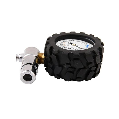 GODESON Presta Valve Gauge,Presta Valve Tire Pressure Gauge with Bicycle Air Pressure Relief Range to 0-30PSI /0-2BAR, Perfect for Mountain Bicycle Fat Tires