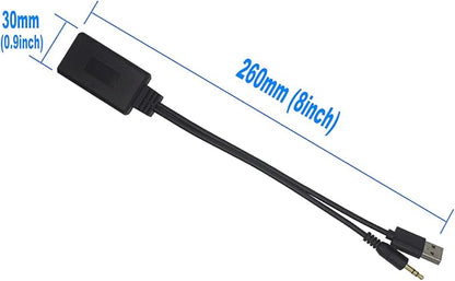 Yoper Bluetooth Adapter Compatibility with BMW Mini Cooper Aux 3.5 Cellphone Play HiFi Music