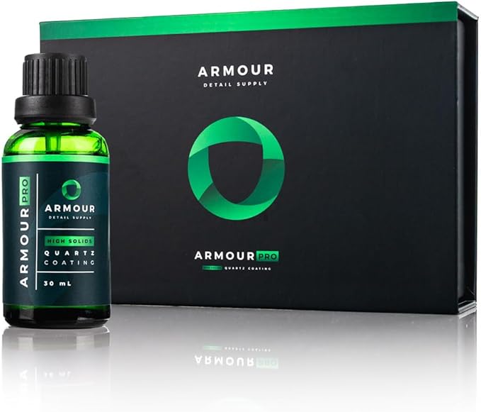 Armour Detail Supply - Pro Quartz Coating - Highly Resistant Dual Phase Bonding Silazane Coating - Chemical & Scratch Resistant for Cars, Chrome & Plastic Trim, 5-Year Durability - 30ml