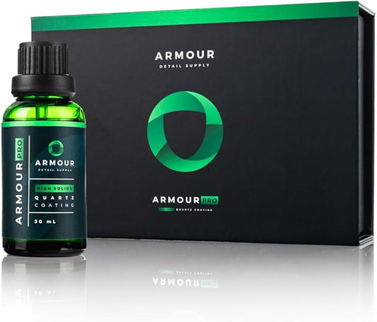 Armour Detail Supply - Pro Quartz Coating - Highly Resistant Dual Phase Bonding Silazane Coating - Chemical & Scratch Resistant for Cars, Chrome & Plastic Trim, 5-Year Durability - 30ml