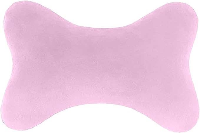 Car Headrest Pillow, Soft & Comfortable Memory Foam Car Neck Pillow for Driving Fatigue Relieve, Universal Cars Head Rest Pillows with Adjustable Strap, Car Interlor Accessorles (Pink)